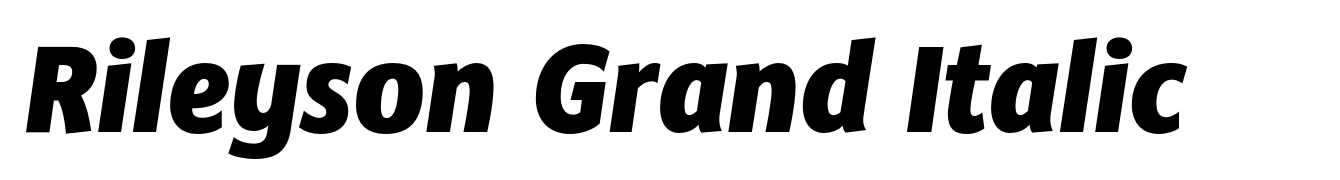 Rileyson Grand Italic